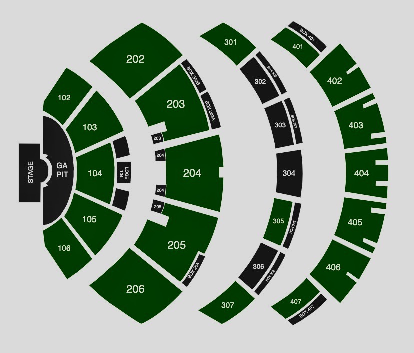 Caesars Palace Colosseum Seating Chart With Seat Numbers Two Birds Home